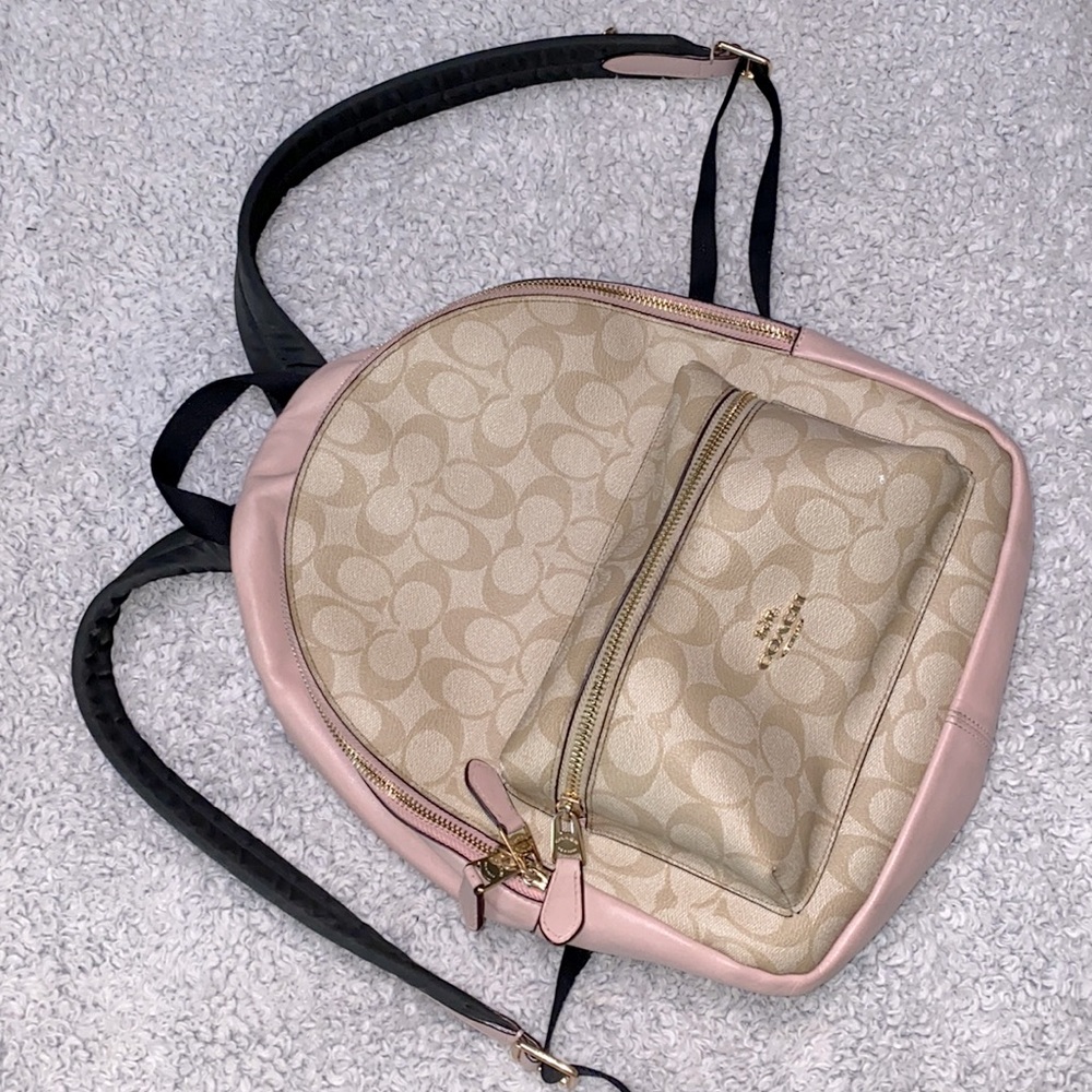 Used Pink Coach Backbag purse